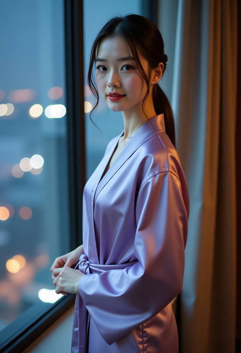 裁缝铺内母女整理布料